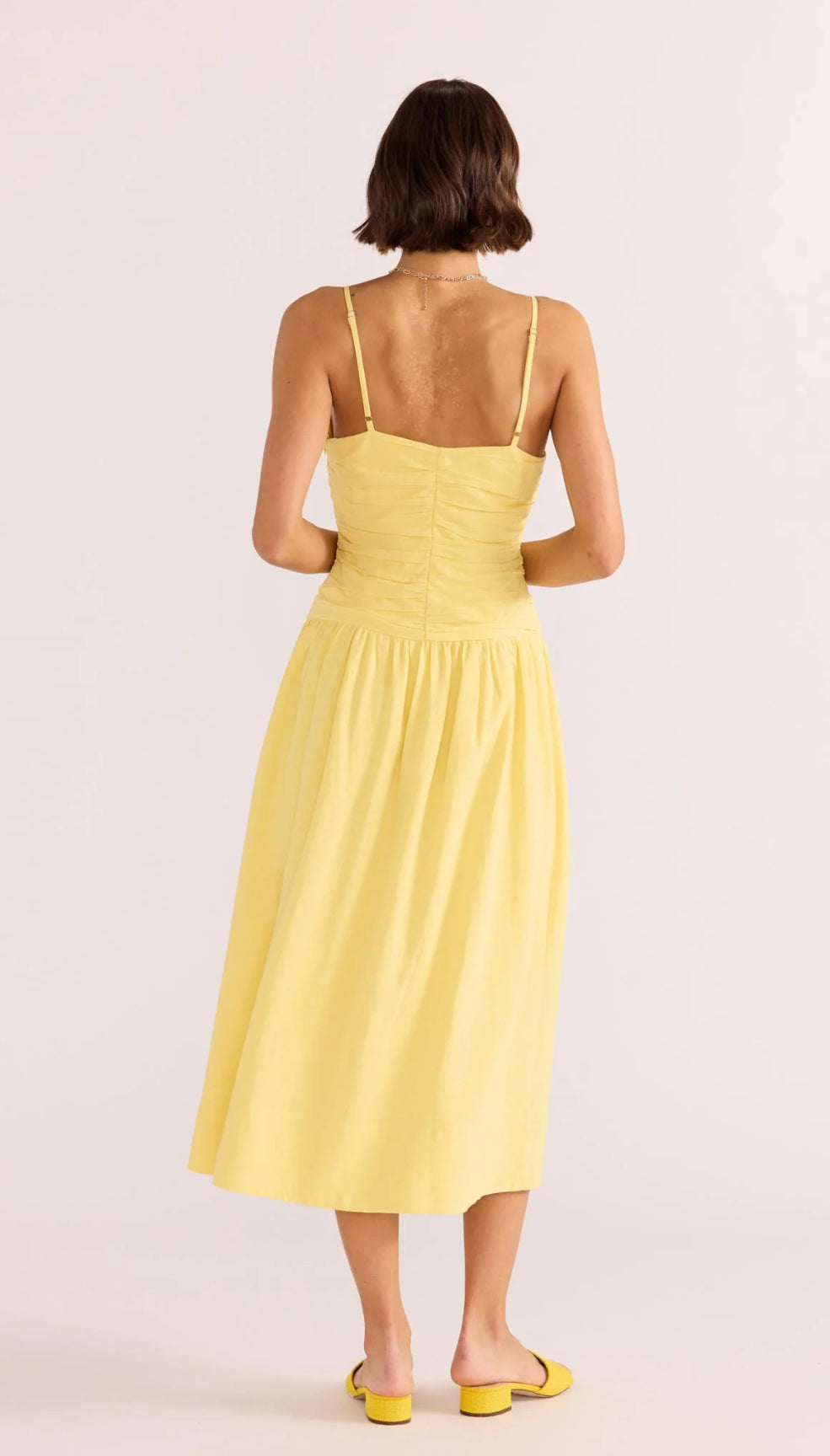 Ophelia Ruched Midi Dress