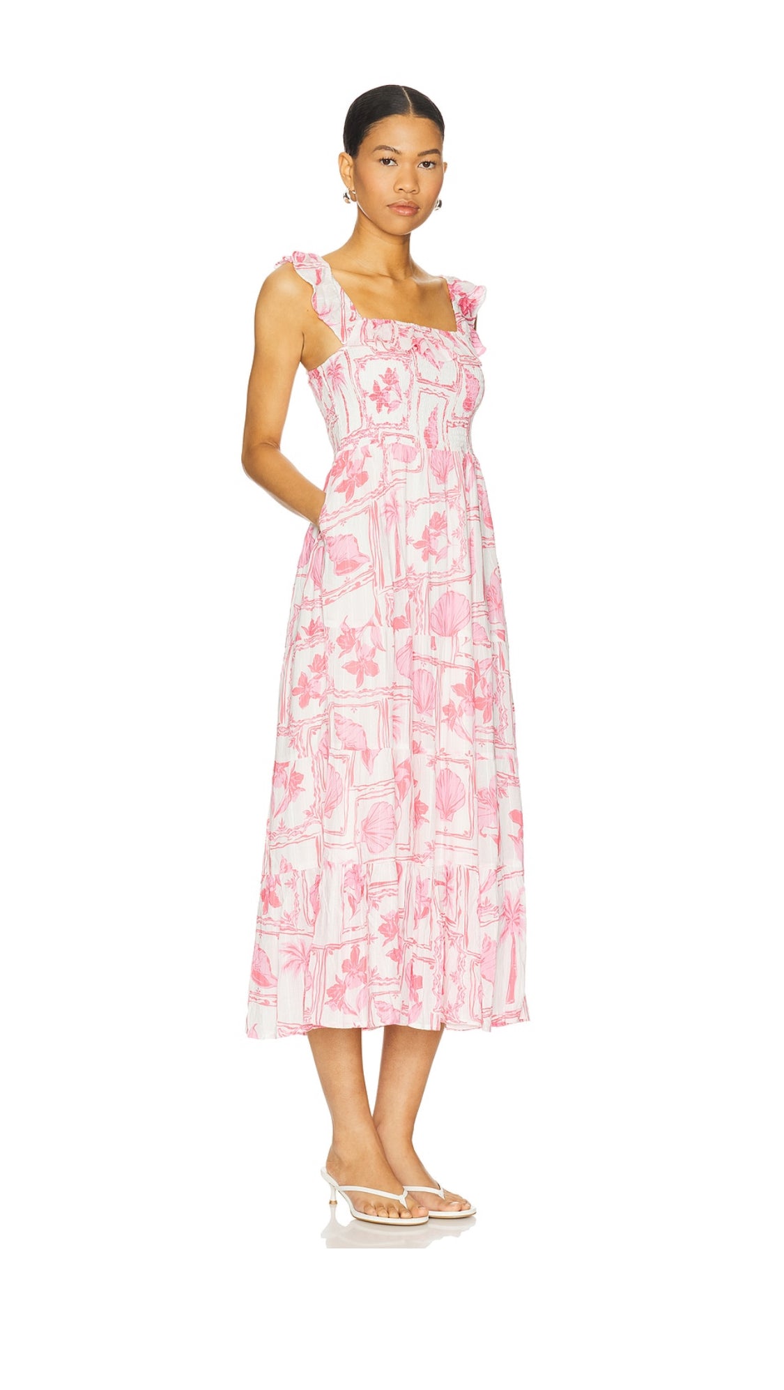 Bria Frill Midi Dress