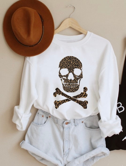 Leopard Skull Sweatshirt