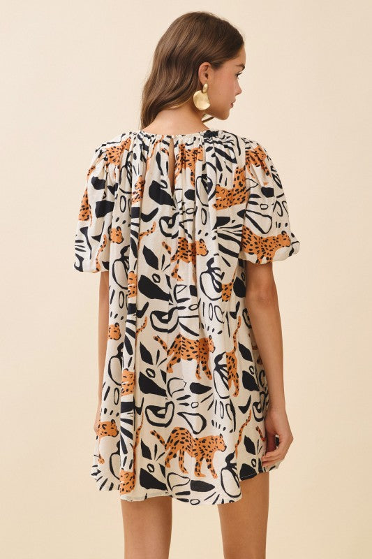 Bruna Leopard Dress