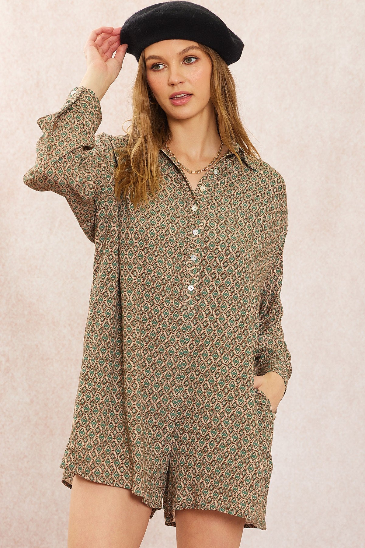 Nessa Shirt Romper