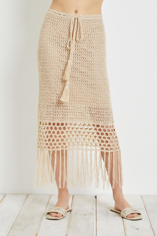 Boca Crochet Fringe Skirt