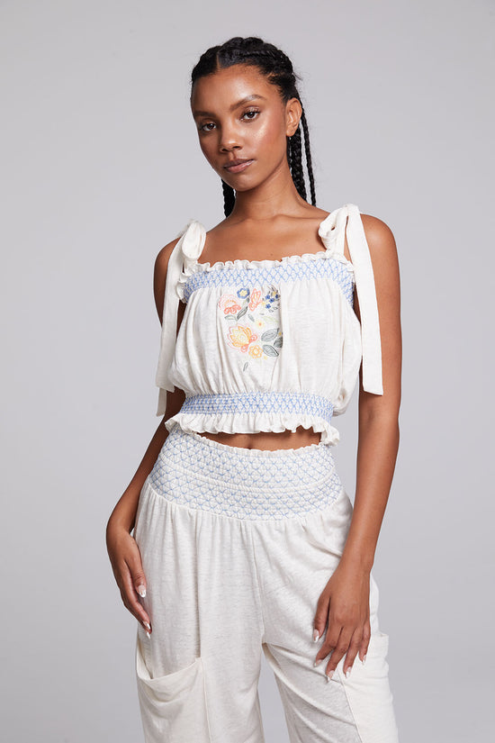 Lirhetta Floral Embroidery Top