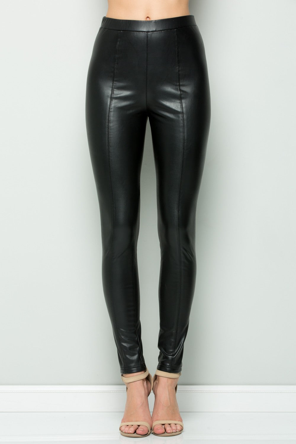 Black Pleather Leggings