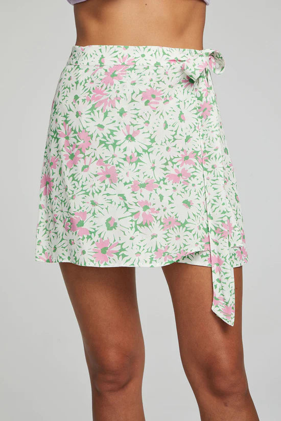 Fleet Wrap Mini Skirt