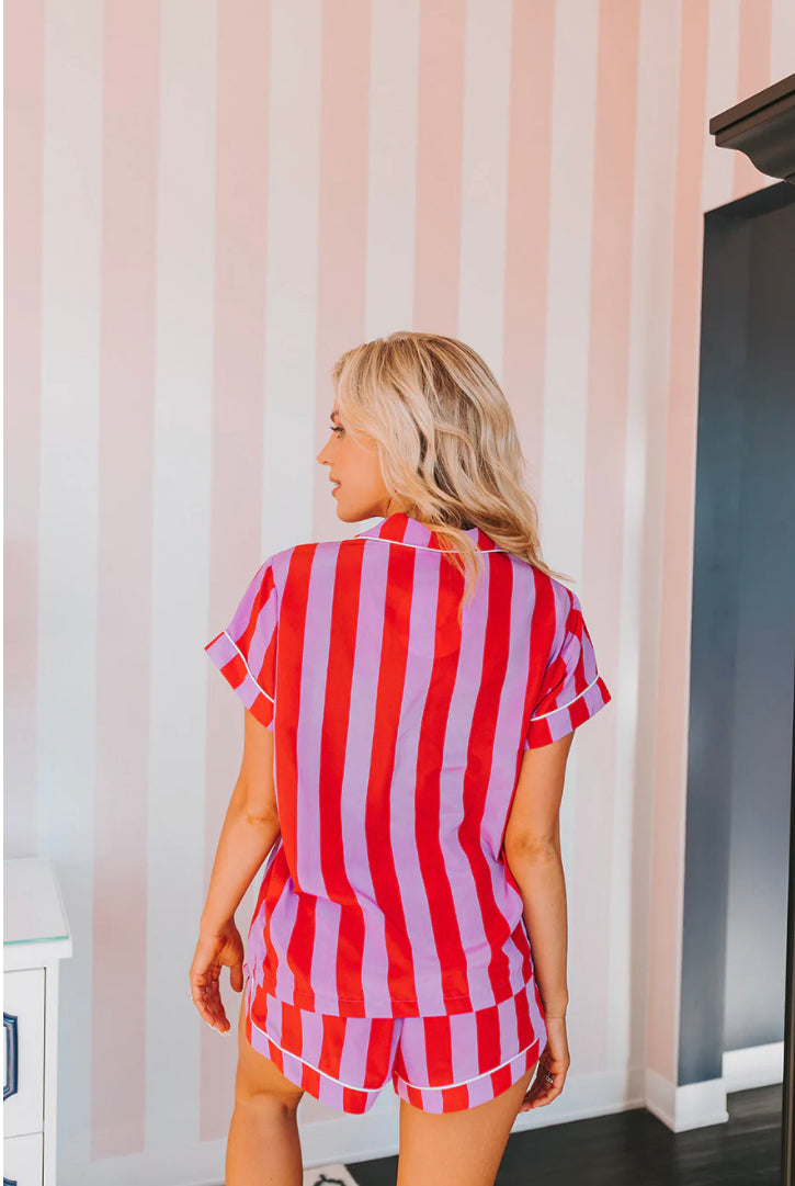 Aurora Candy Cane Pajama Set