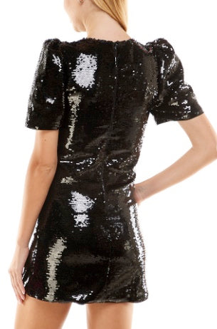 Nicole Sequined Mini Dress