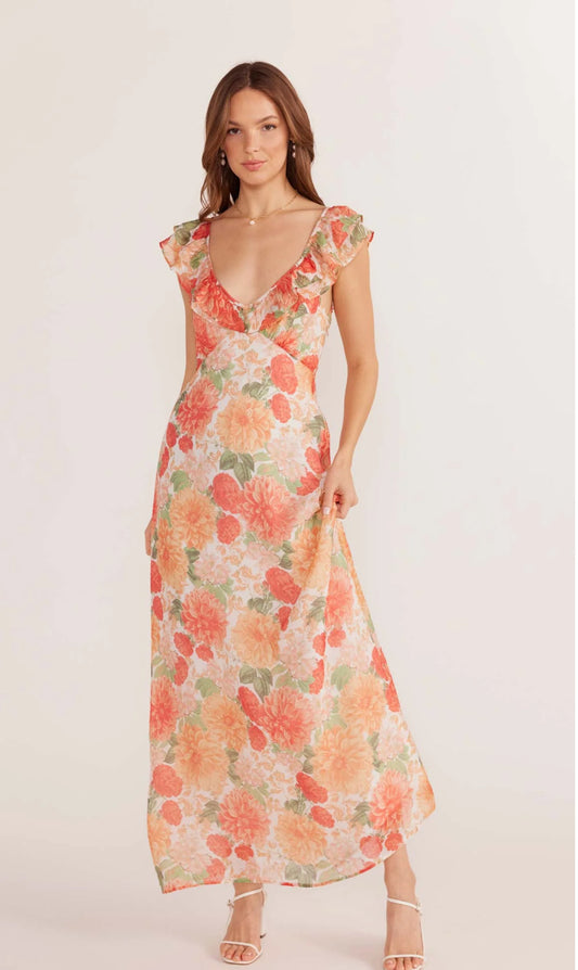 Aida Frill Maxi Dress