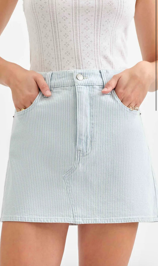 Malibu Mini Denim Skirt