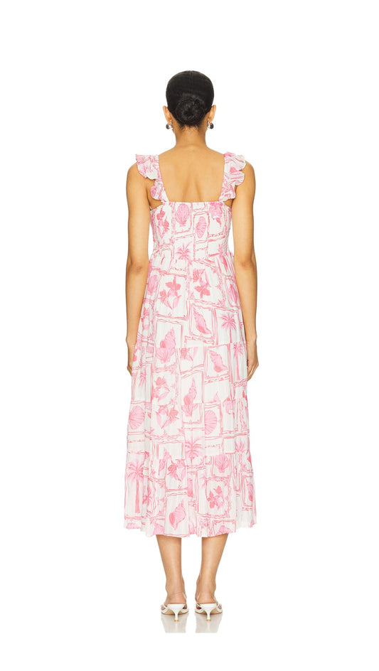 Bria Frill Midi Dress