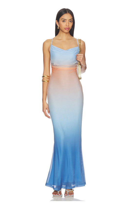 Solstice Ombré Mesh Dress