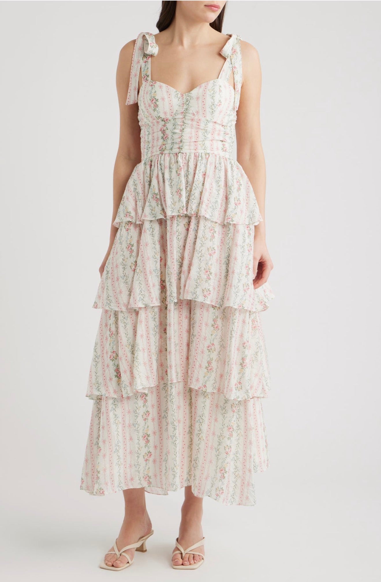 Anabella Tiered Maxi Dress