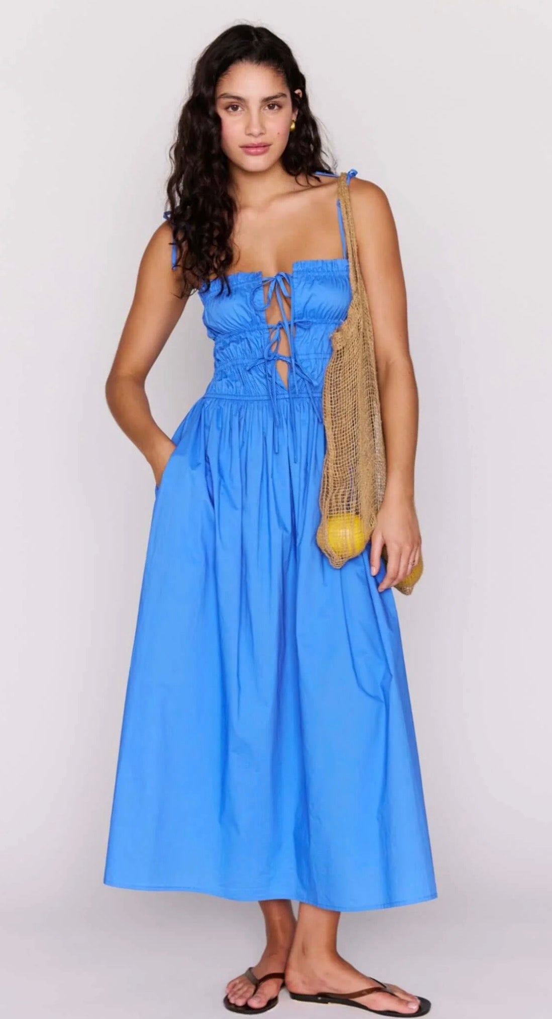 Liana Tie Midi Dress