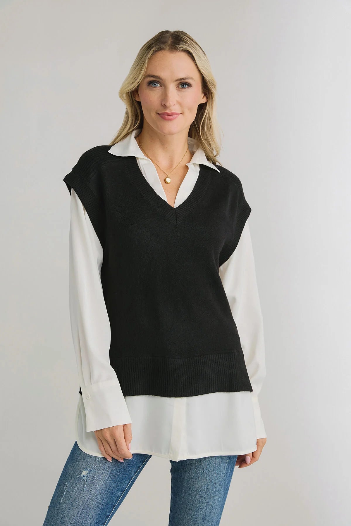 Tessa Sweater Vest/Shirt