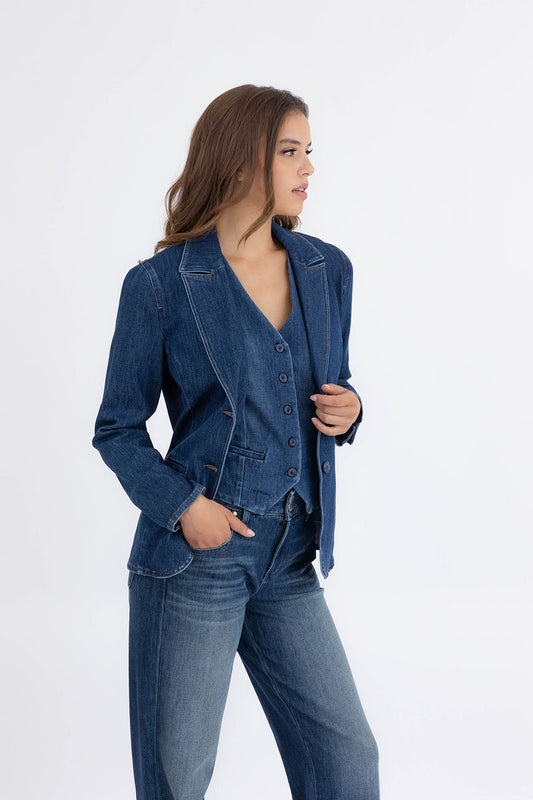 Level 99 Coco Denim Blazer