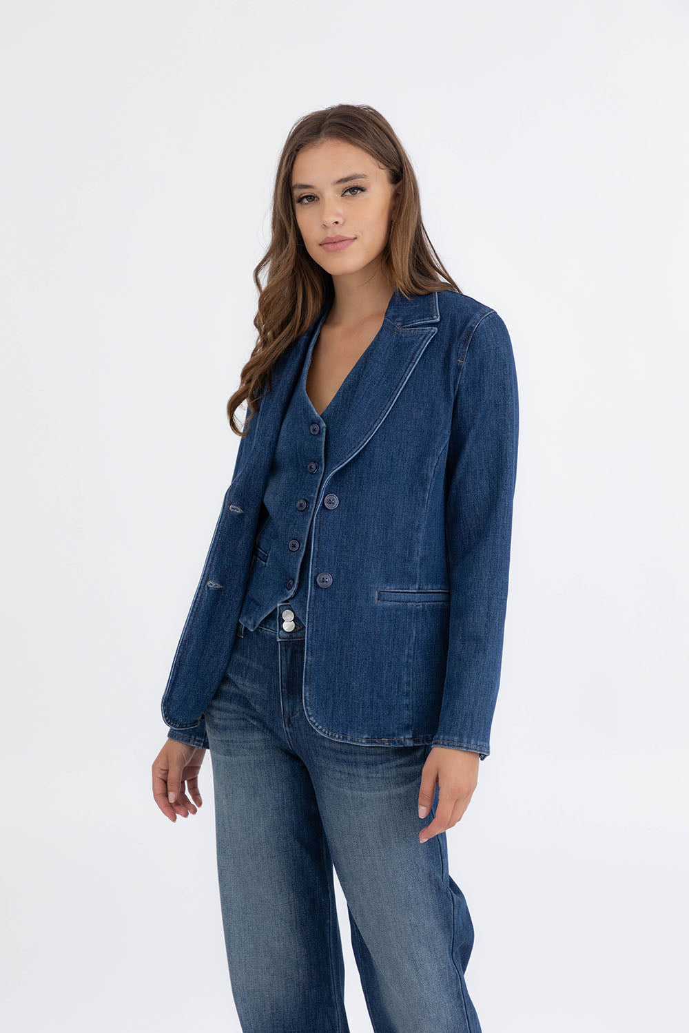 Level 99 Coco Denim Blazer