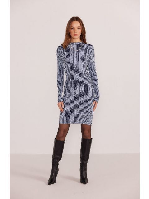 Diana Contrast Knit Dress