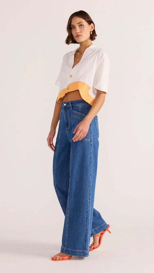 Alora Wave Crop Shirt