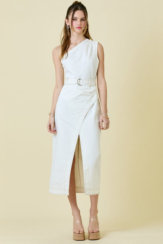 Shauna Denim Midi Dress