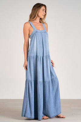 Elan Denim Maxi Dress