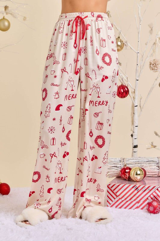 Christmas Print Pajama Set