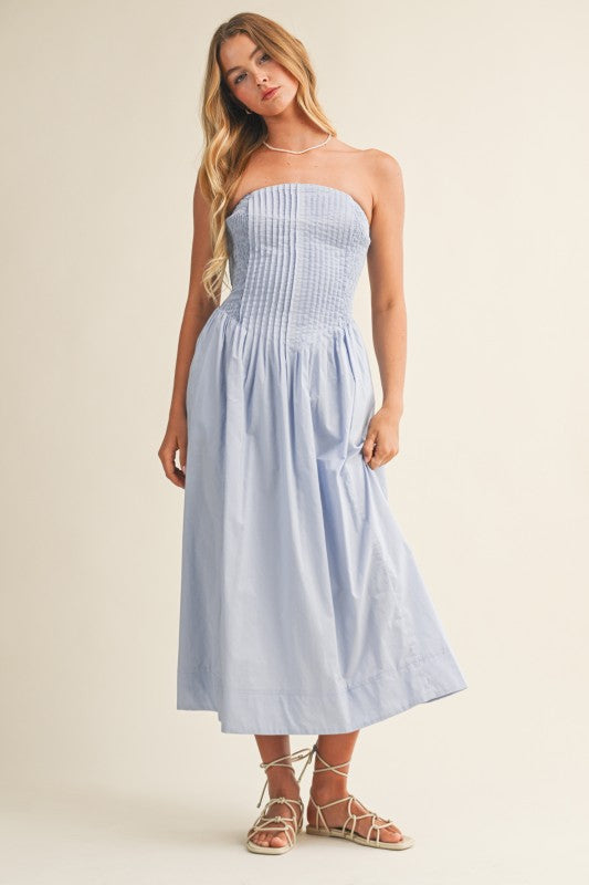 Charlotte Strapless Midi Dress