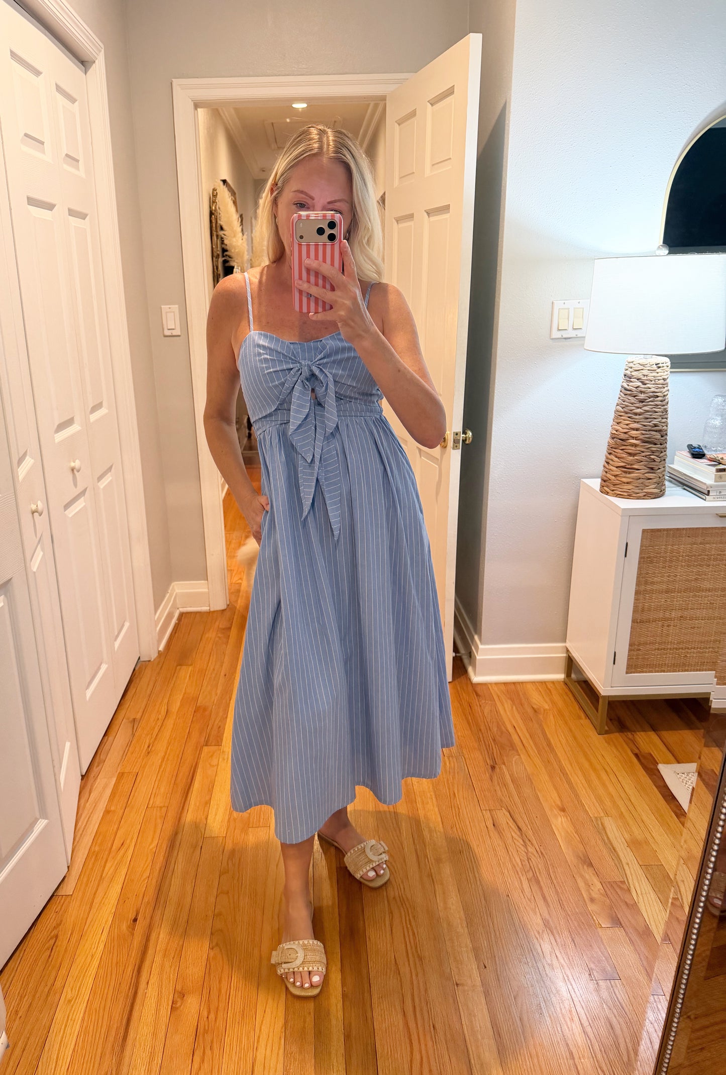 Nautical Stripe Maxi Dress
