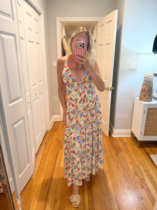 Mykonos Market Maxi Dress