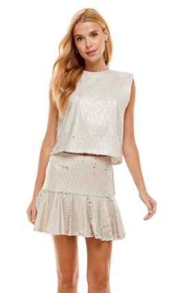 Sequin hotsell flare skirt