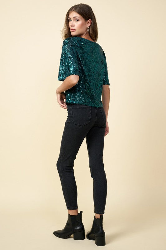Jaden Sequin Top